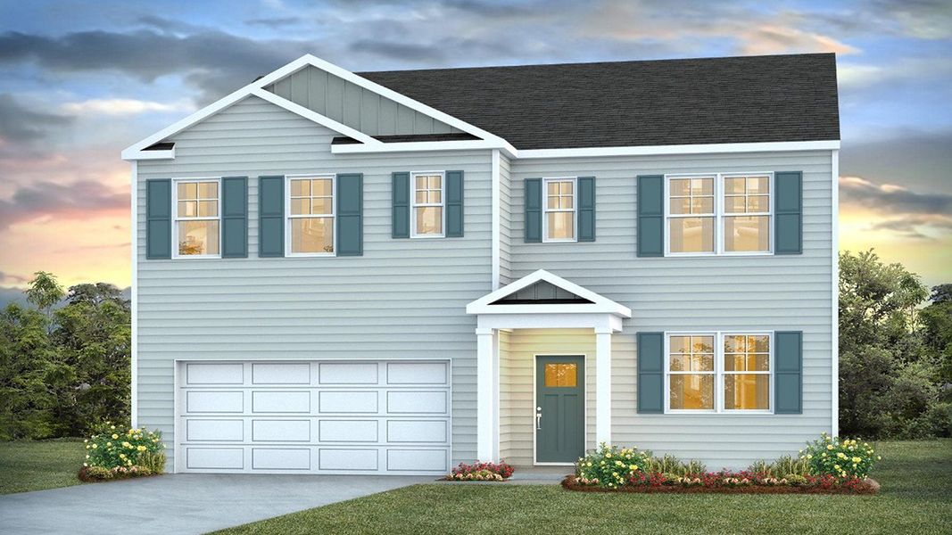 Representative exterior photo of a completed home built from the Hayden by D.R. Horton in The Pines at New Hampstead, Savannah, GA (Image 2).