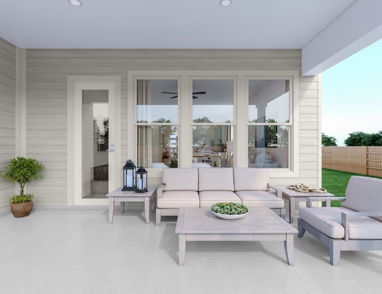 Representative furnished interior of a home built from the Aspen by Tri Pointe Homes in Arbor Collection at Heritage, Dripping Springs (Image 16).