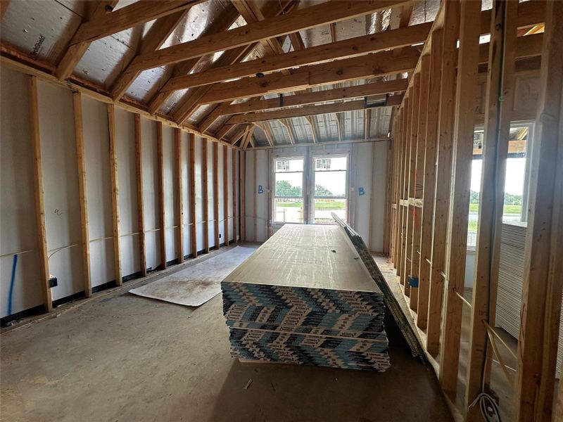 In-progress construction of a new home in Berry Creek Highlands, Georgetown, TX (Image 10).