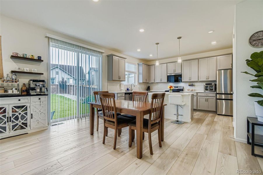 Great dining room space