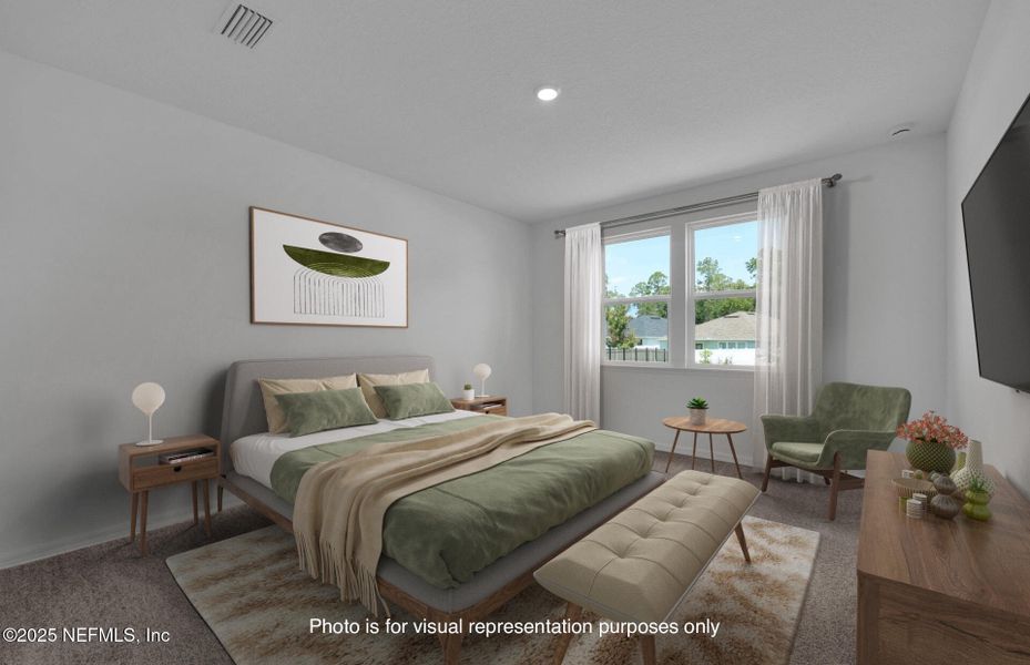 Furnished interior view inside a new home in Hyland Trail, Green Cove Springs (Image 11). Furnished interior view inside a new home in Hyland Trail, Green Cove Springs (Image 11).