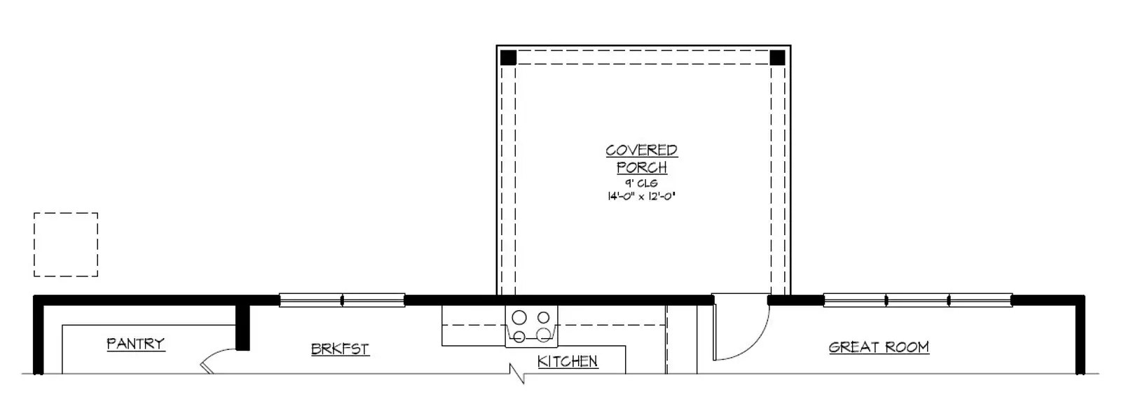 Optional Covered Back Porch Optional Covered Back Porch