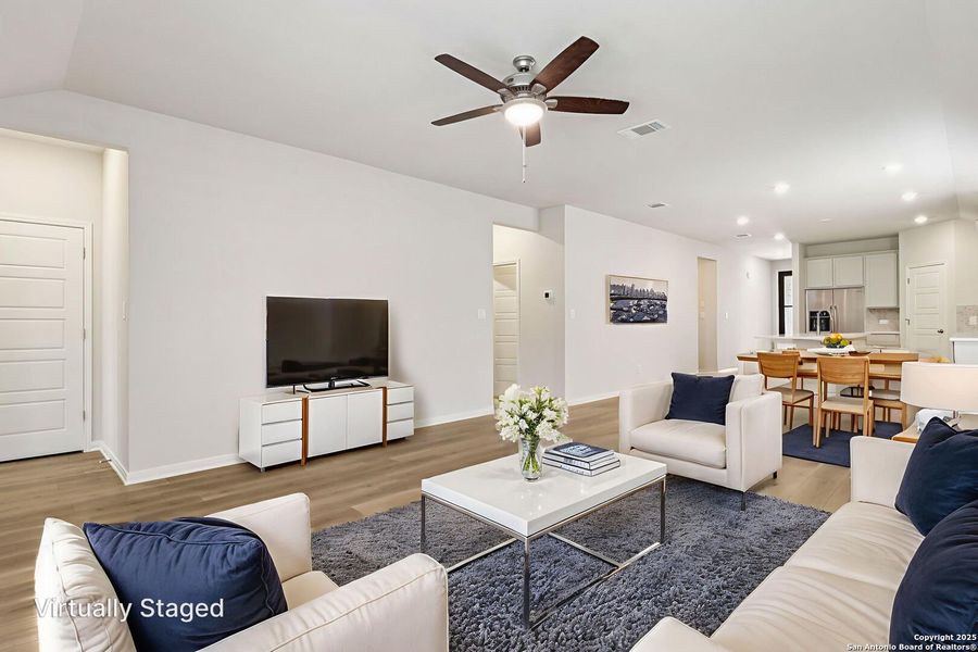 Furnished interior view inside a new home in Kallison Ranch, San Antonio (Image 7). Furnished interior view inside a new home in Kallison Ranch, San Antonio (Image 7).