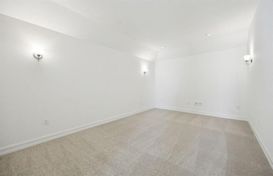 Media room on second level