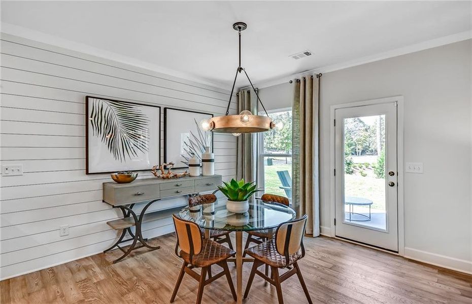 Furnished interior view inside a new home in Sierra Creek, Hoschton (Image 10).