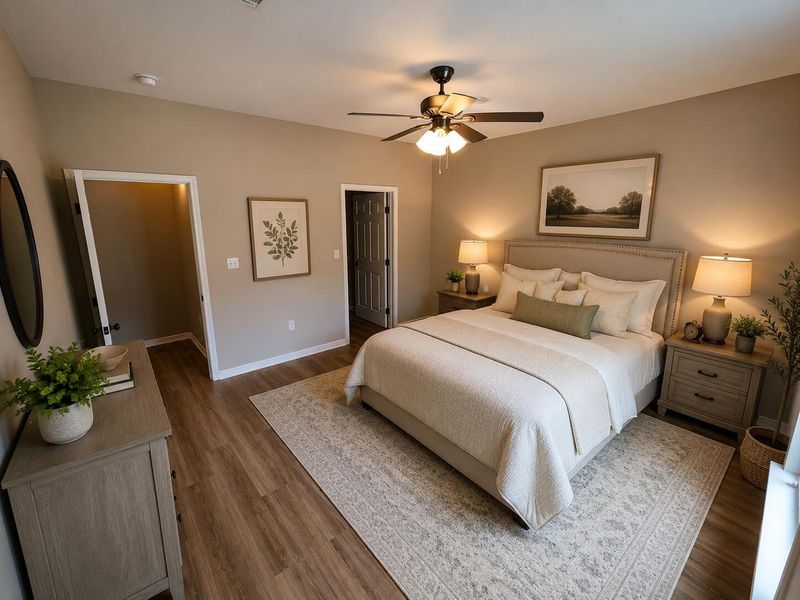 Furnished interior view inside a new home in , Lovelady (Image 6).