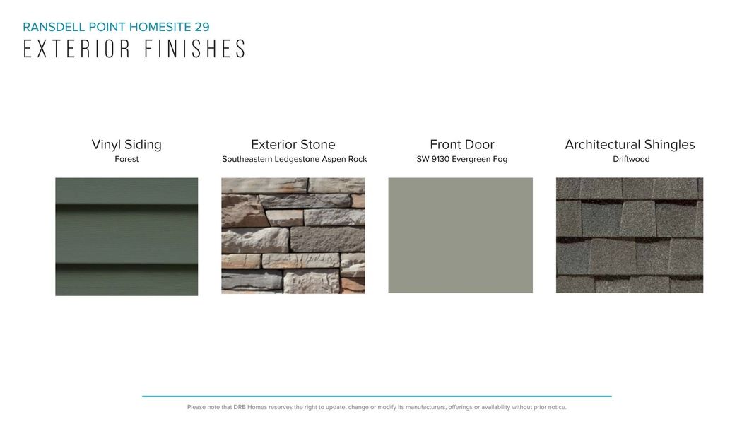Sample of building materials used in homes in Ransdell Pointe, Spartanburg (Image 18). Sample of building materials used in homes in Ransdell Pointe, Spartanburg (Image 18).
