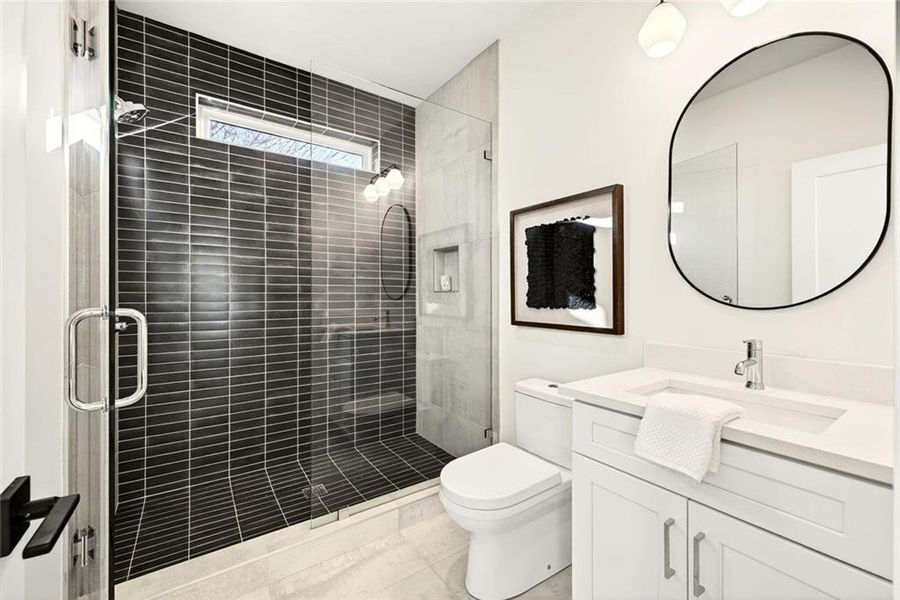 Furnished interior view inside a new home in , Atlanta (Image 44).