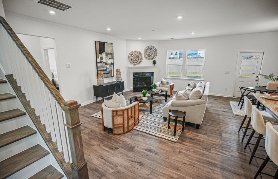 Furnished interior view inside a new home in Parkside Crossing, Charlotte (Image 39).