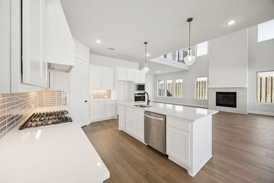 Furnished interior view inside a new home in Painted Tree Lakeside, McKinney (Image 14).