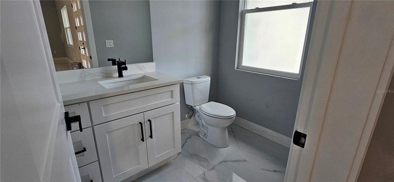 Status of construction as of August 16, 2025. Half Bath