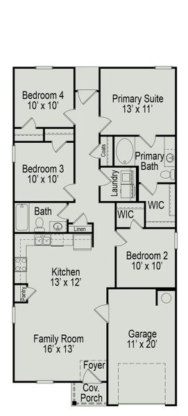 The Shelby with Optional Fourth Bedroom The Shelby with Optional Fourth Bedroom