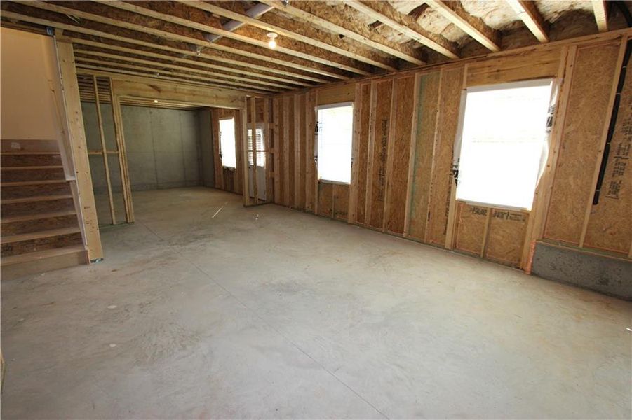 In-progress construction of a new home in Clark Farms, Flowery Branch, GA (Image 27).