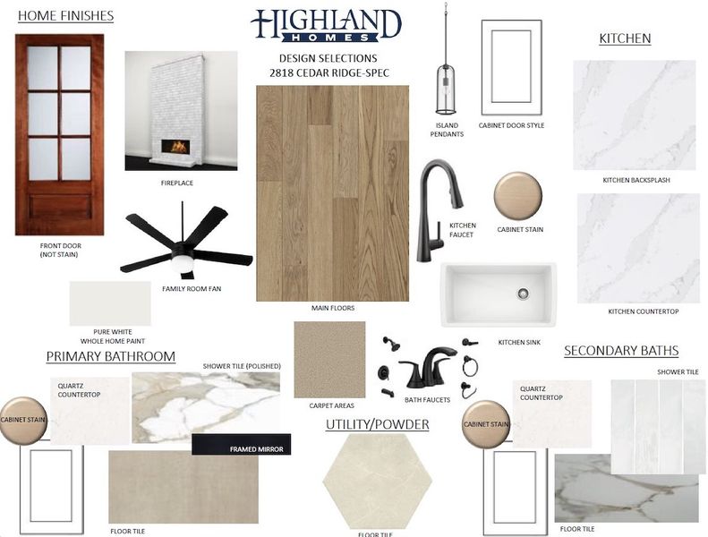 Sample of building materials used in homes in Canyon Creek Estates, Sherman (Image 2). Sample of building materials used in homes in Canyon Creek Estates, Sherman (Image 2).