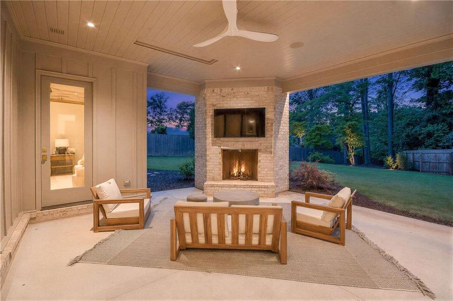 Exterior details and patio area of a home in , Smyrna (Image 4). Exterior details and patio area of a home in , Smyrna (Image 4).