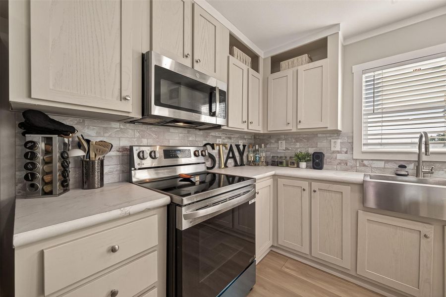 Furnished interior view inside a new home in , Cleveland (Image 15).