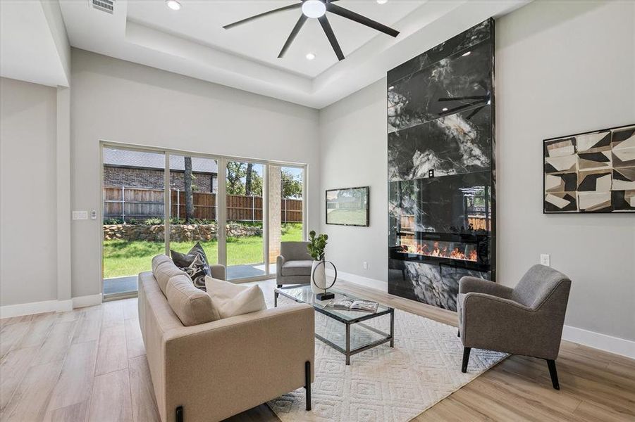 Furnished interior view inside a new home in , Arlington (Image 30).
