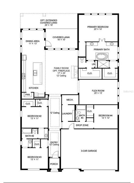 2D floor plan layout of this home in Turnleaf 60', Punta Gorda, FL (Image 2). 2D floor plan layout of this home in Turnleaf 60', Punta Gorda, FL (Image 2).