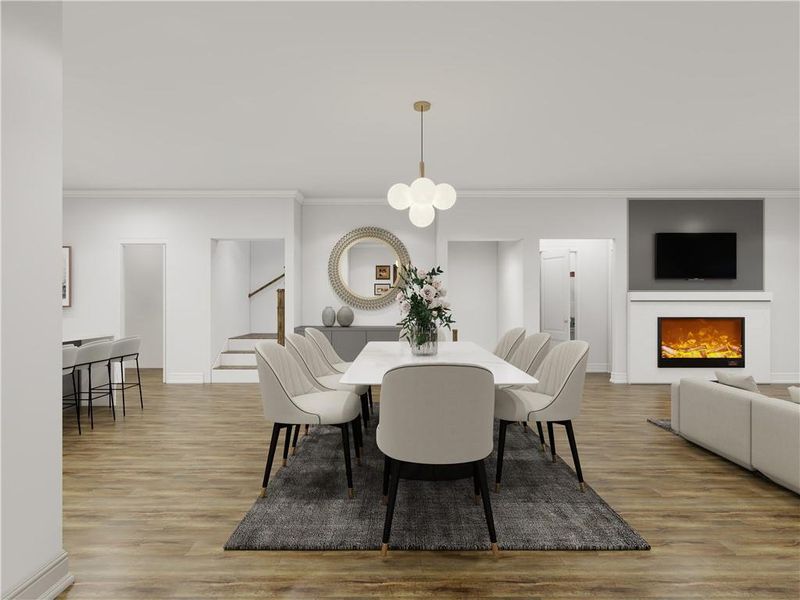 Furnished interior view inside a new home in , Cumming (Image 4).