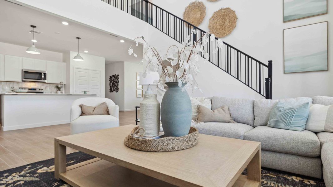 Representative furnished interior of a home built from the Stork by D.R. Horton in Apache Farms, Buckeye (Image 18).