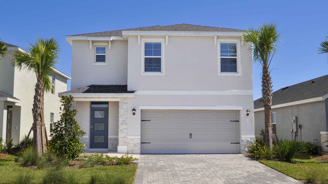 Representative exterior photo of a completed home built from the Robie by D.R. Horton in Legacy Preserve, Parrish, FL (Image 1).
