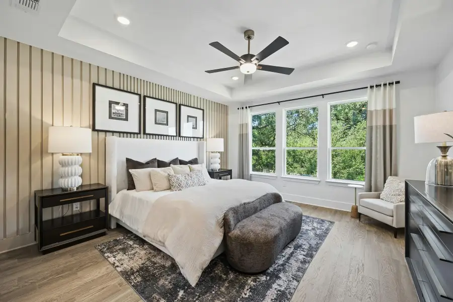 Furnished interior view inside a new home in Wolf Ranch, Georgetown (Image 11).