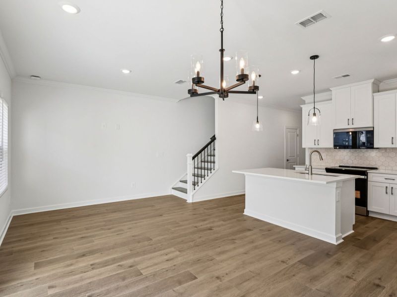 Spacious, unfurnished interior of a new home in Meadows at Wilson Farms - The Summit Series, Fort Mill (Image 11). Spacious, unfurnished interior of a new home in Meadows at Wilson Farms - The Summit Series, Fort Mill (Image 11).