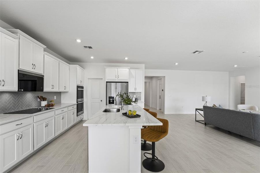 Furnished interior view inside a new home in Meadowlark Landing, Apopka (Image 10). Furnished interior view inside a new home in Meadowlark Landing, Apopka (Image 10).