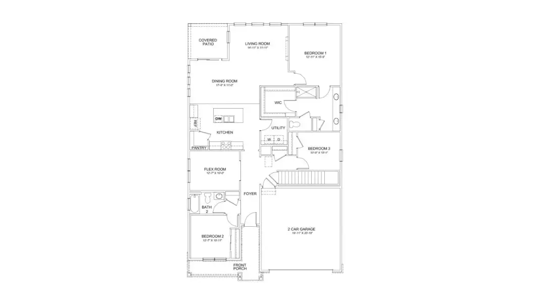 2D floor plan layout of this home in Jackson Creek, Monument, CO (Image 3). 2D floor plan layout of this home in Jackson Creek, Monument, CO (Image 3).