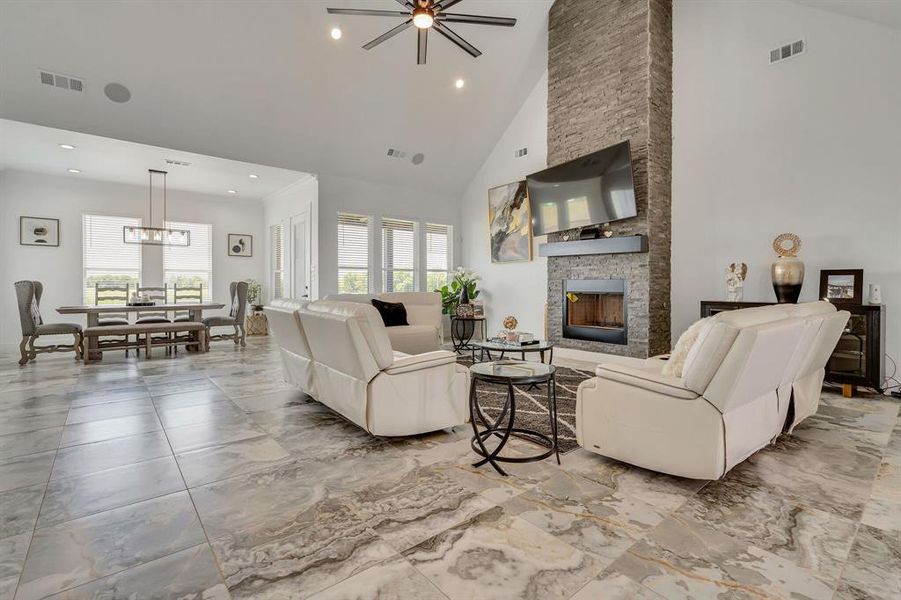 Furnished interior view inside a new home in , Krum (Image 5). Furnished interior view inside a new home in , Krum (Image 5).