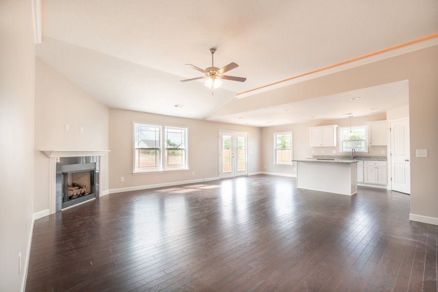 Representative unfurnished interior of a home built from the Sage by Enchanted Homes in Lonesome Dove, San Antonio (Image 16).