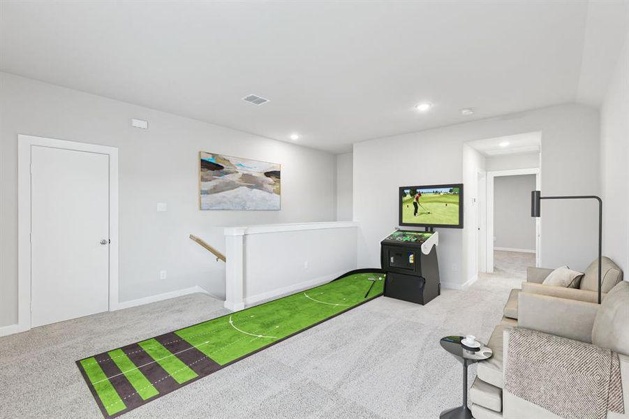 Game Room in the Haylee home plan by Trophy Signature Homes - REPRESENTATIVE PHOTO Game Room in the Haylee home plan by Trophy Signature Homes - REPRESENTATIVE PHOTO