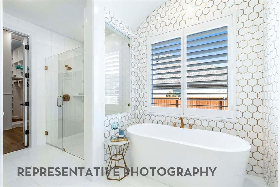 Furnished interior view inside a new home in Wildflower Ranch, Dish (Image 26).