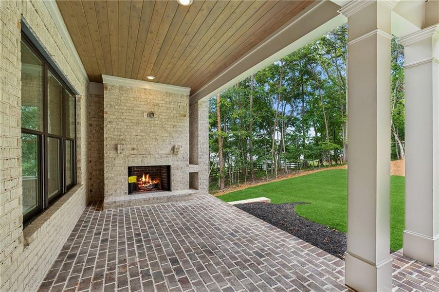 Exterior details and patio area of a home in , Cumming (Image 33).