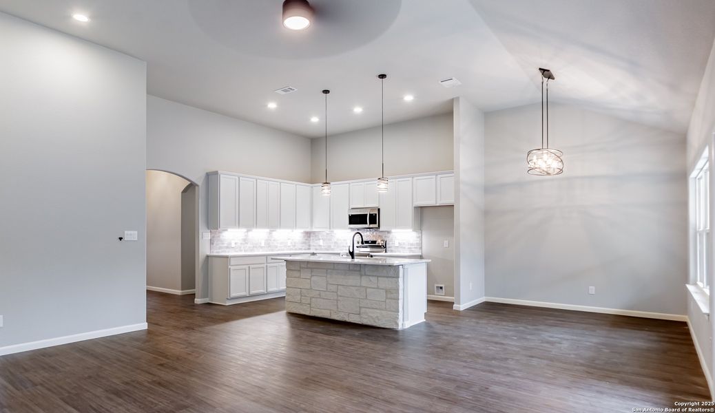 Furnished interior view inside a new home in , Fischer (Image 8). Furnished interior view inside a new home in , Fischer (Image 8).