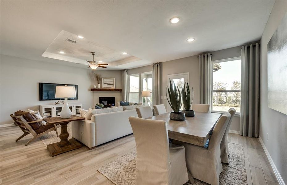 *Actual home, furniture not included - Spacious gathering room with large windows