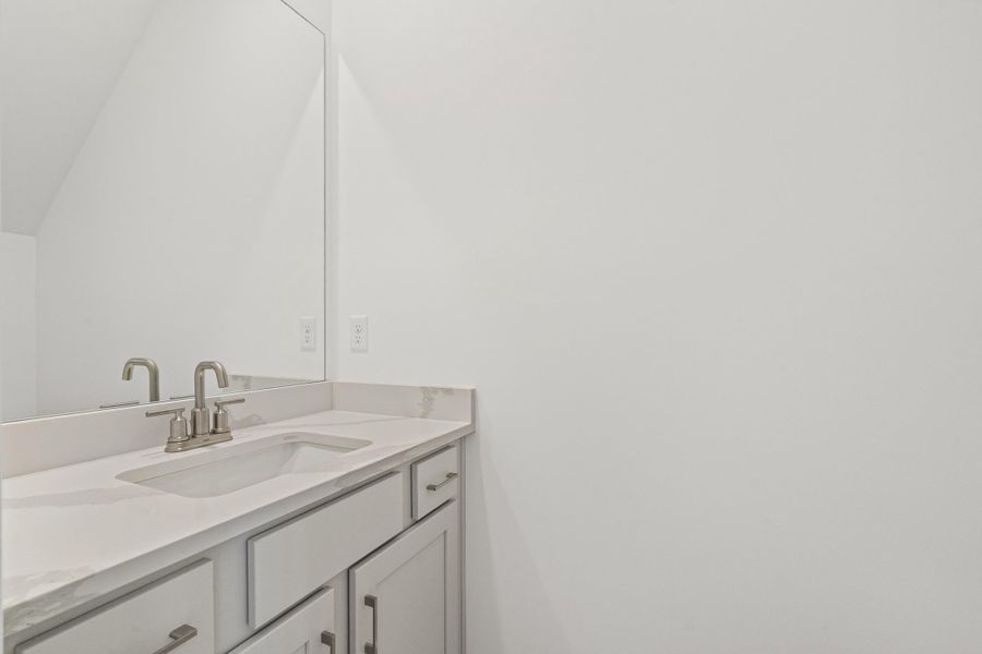 Bathroom featuring vanity