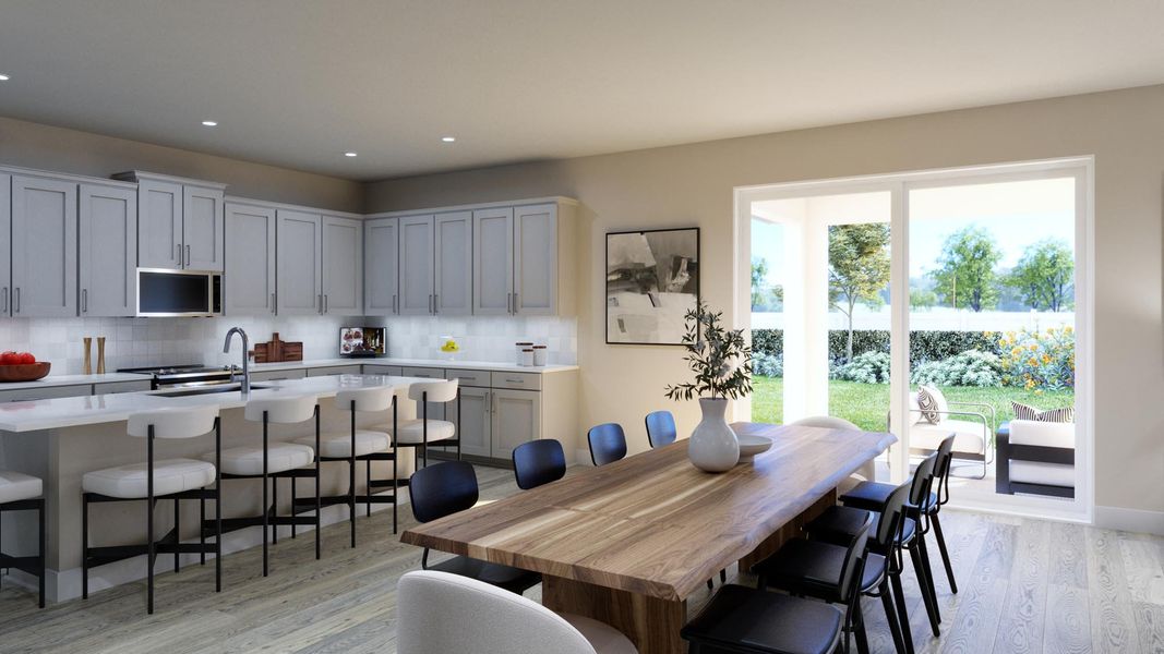 Representative furnished interior of a home built from the Palm by Risewell Homes in Cypress Bluff, Groveland (Image 4).