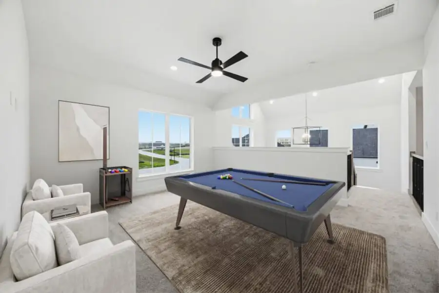 Furnished interior view inside a new home in The Arbors at Lakewood Village, Lakewood Village (Image 1). Furnished interior view inside a new home in The Arbors at Lakewood Village, Lakewood Village (Image 1).