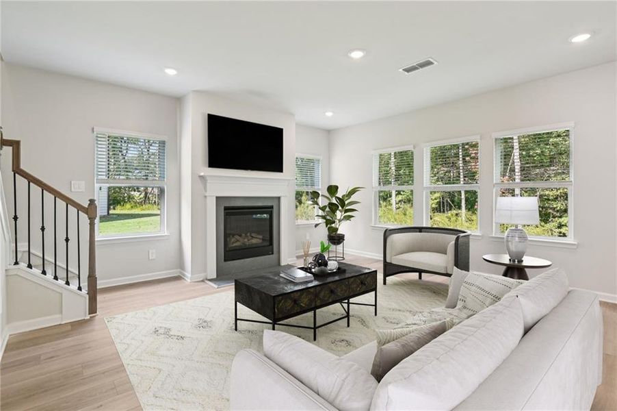 Furnished interior view inside a new home in The Oaks at Dawson, Dawsonville (Image 11).