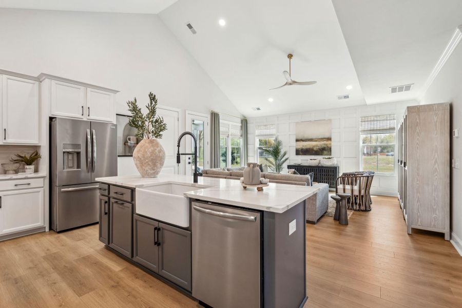 Furnished interior view inside a new home in Sweetgrass Station, Summerville (Image 44). Furnished interior view inside a new home in Sweetgrass Station, Summerville (Image 44).