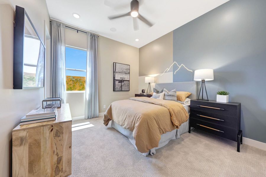 Representative furnished interior of a home built from the Mahogany by Mattamy Homes in Landmarke, Queen Creek (Image 45).