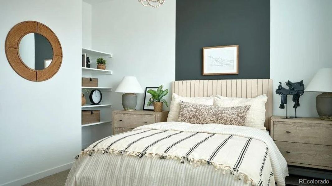 Furnished interior view inside a new home in Vermilion Creek: The Parkside Collection, Centennial (Image 4).