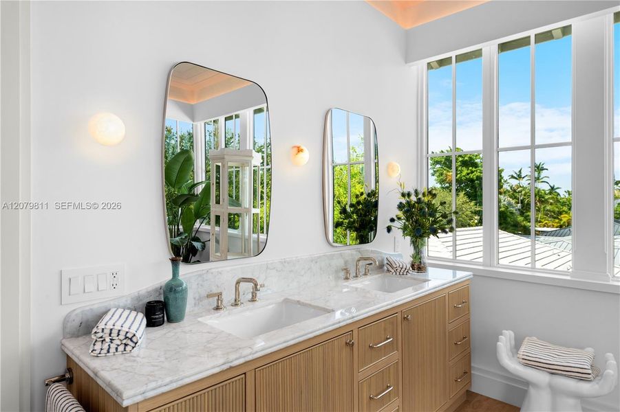 Furnished interior view inside a new home in , Key Biscayne (Image 11). Furnished interior view inside a new home in , Key Biscayne (Image 11).