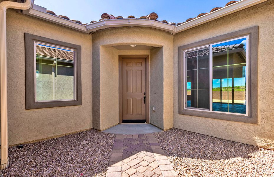 Exterior details and patio area of a home in Vistoso Canyon Estates, Oro Valley (Image 3). Exterior details and patio area of a home in Vistoso Canyon Estates, Oro Valley (Image 3).