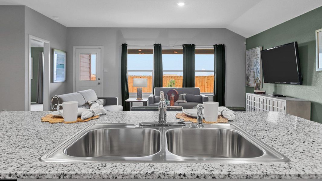 Furnished interior view inside a new home in Lonestar at Liberty Trails, Fort Worth (Image 9). Furnished interior view inside a new home in Lonestar at Liberty Trails, Fort Worth (Image 9).