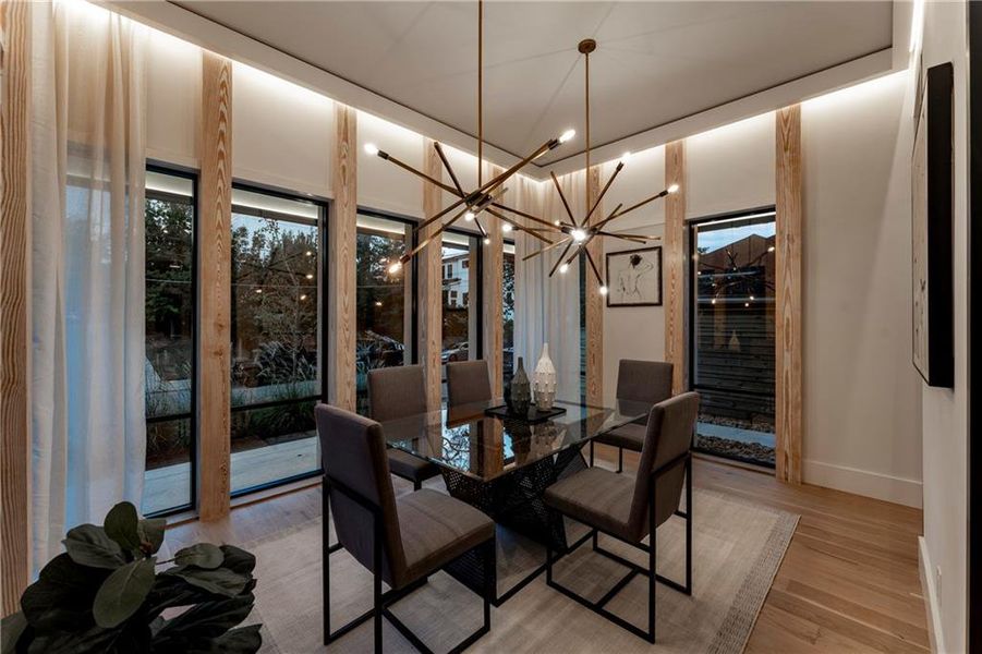 Furnished interior view inside a new home in , Atlanta (Image 11).