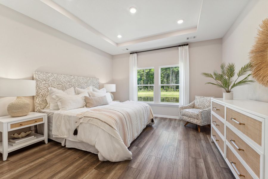 Furnished interior view inside a new home in Horizons at Carnes Crossroads | 55+: Legends Collection, Summerville (Image 10).