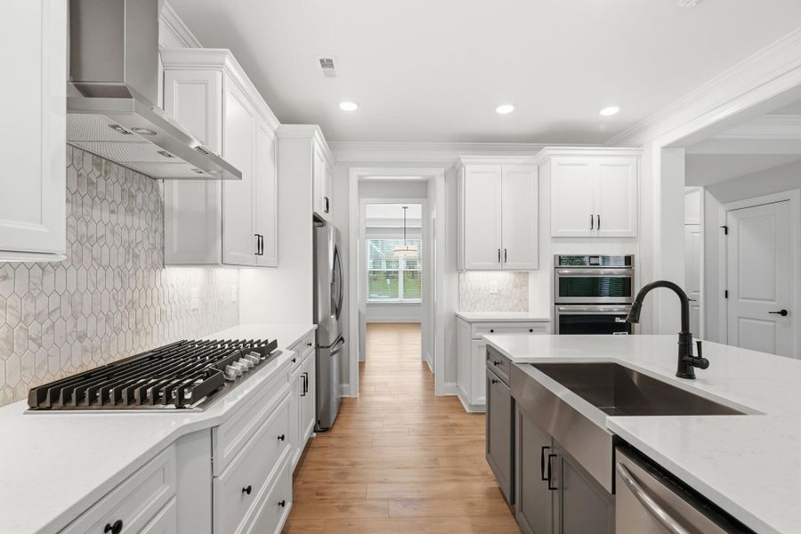 Furnished interior view inside a new home in Robinson Oaks, Gastonia (Image 10).