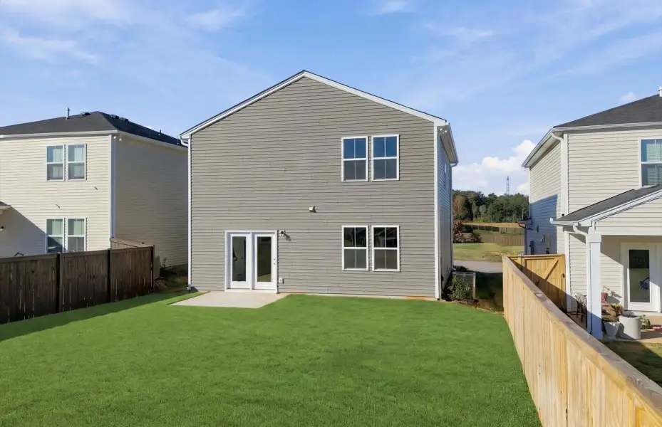 Exterior details and patio area of a home in Crestview, Spartanburg (Image 3).